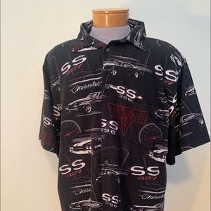 Chevrolet Black button down shirt 2XL